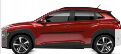 Hyundai KONA - BLACK Side Door Strips
