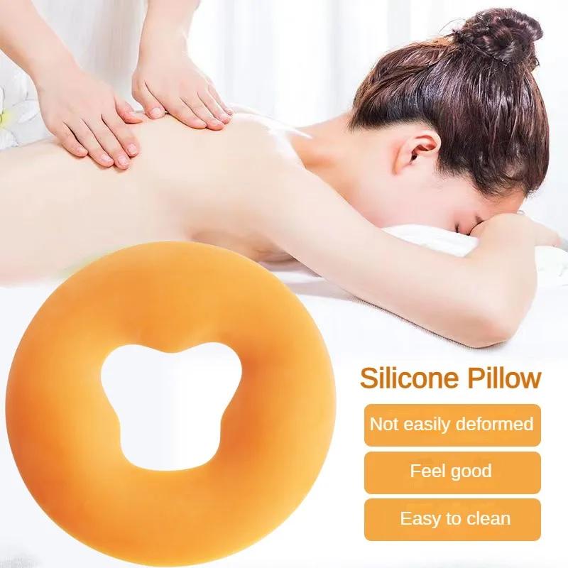 Soft Silicone Pillow SPA Beauty Pad Resuable Non-slip Massage Pillow Without Film Salon Face Massage Relax Beauty Cushion Pad