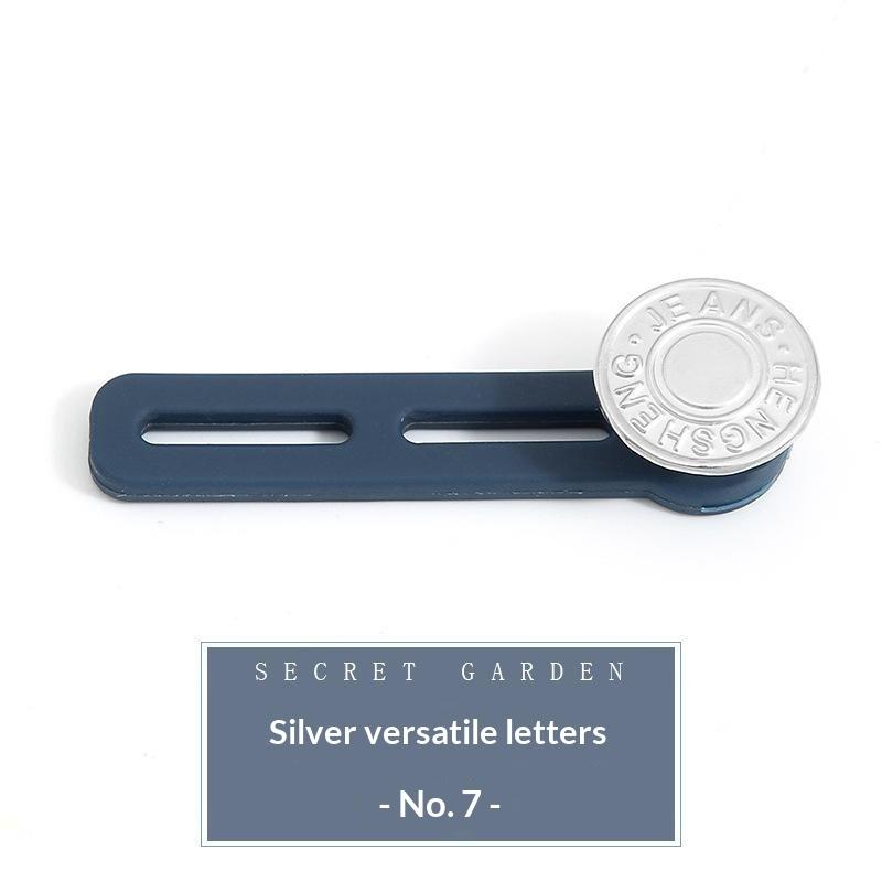 Jeans Button Extender Universal Pants Extender Button For Women Men Adjustable Elastic Waist Silicone Extender Buckle Set