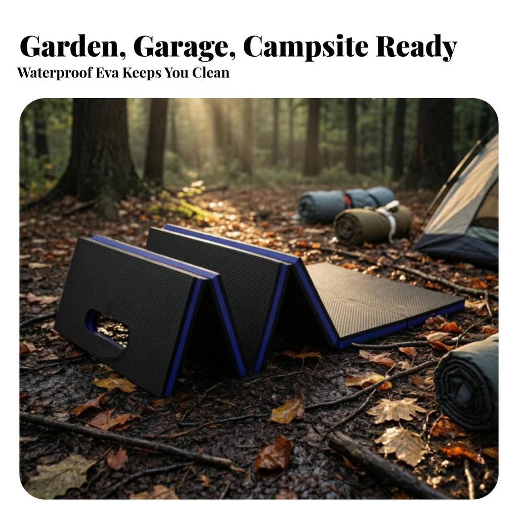 Foldable EVA Mat Portable Folding with Handle Textured for Gardening