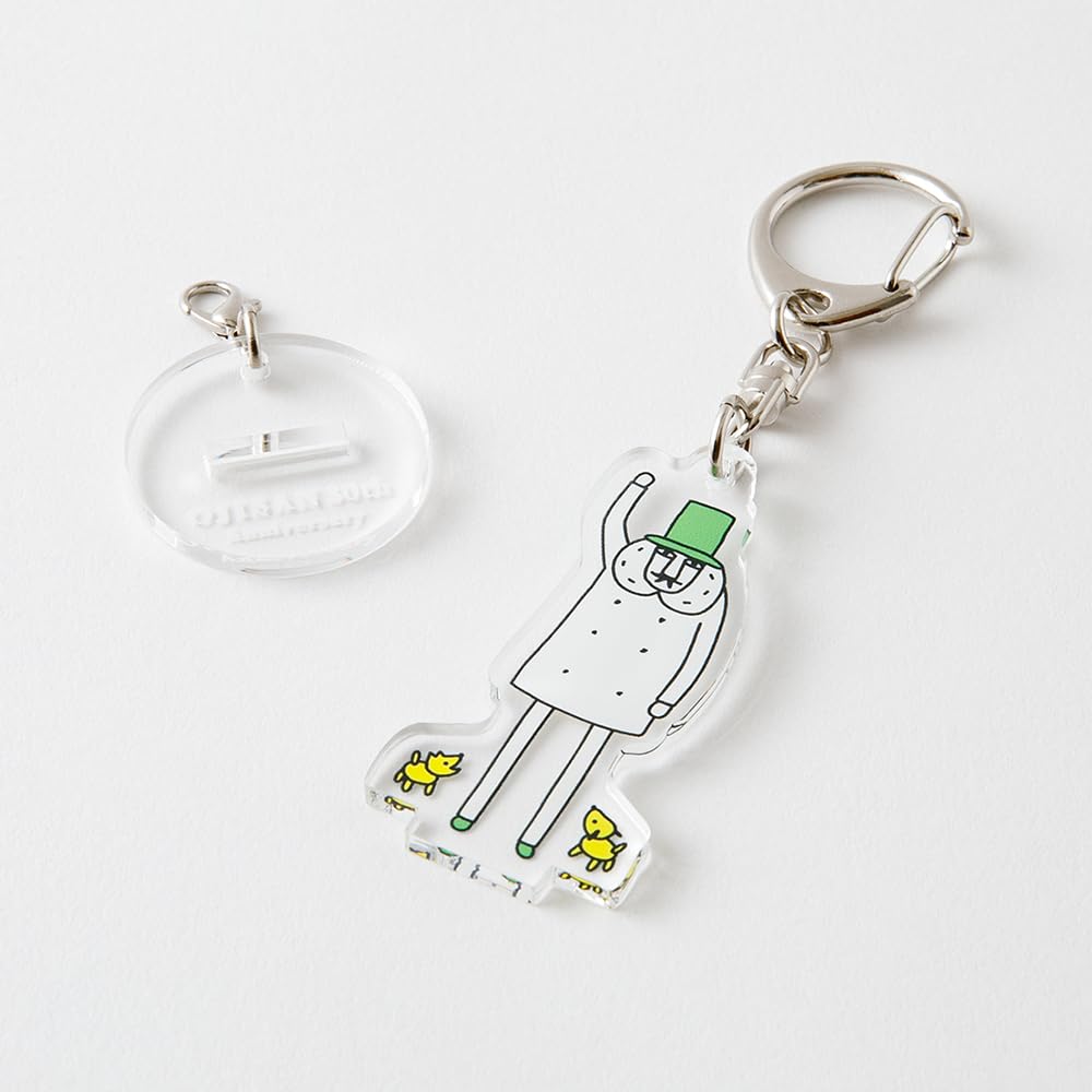 Midori Acrylic Keychain Ossu Pattern Ojisan 30th Anniversary 62238006