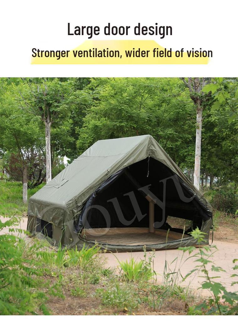 Rainproof Inflatable Camping Tent, 6 sqm, Outdoor Sunshade