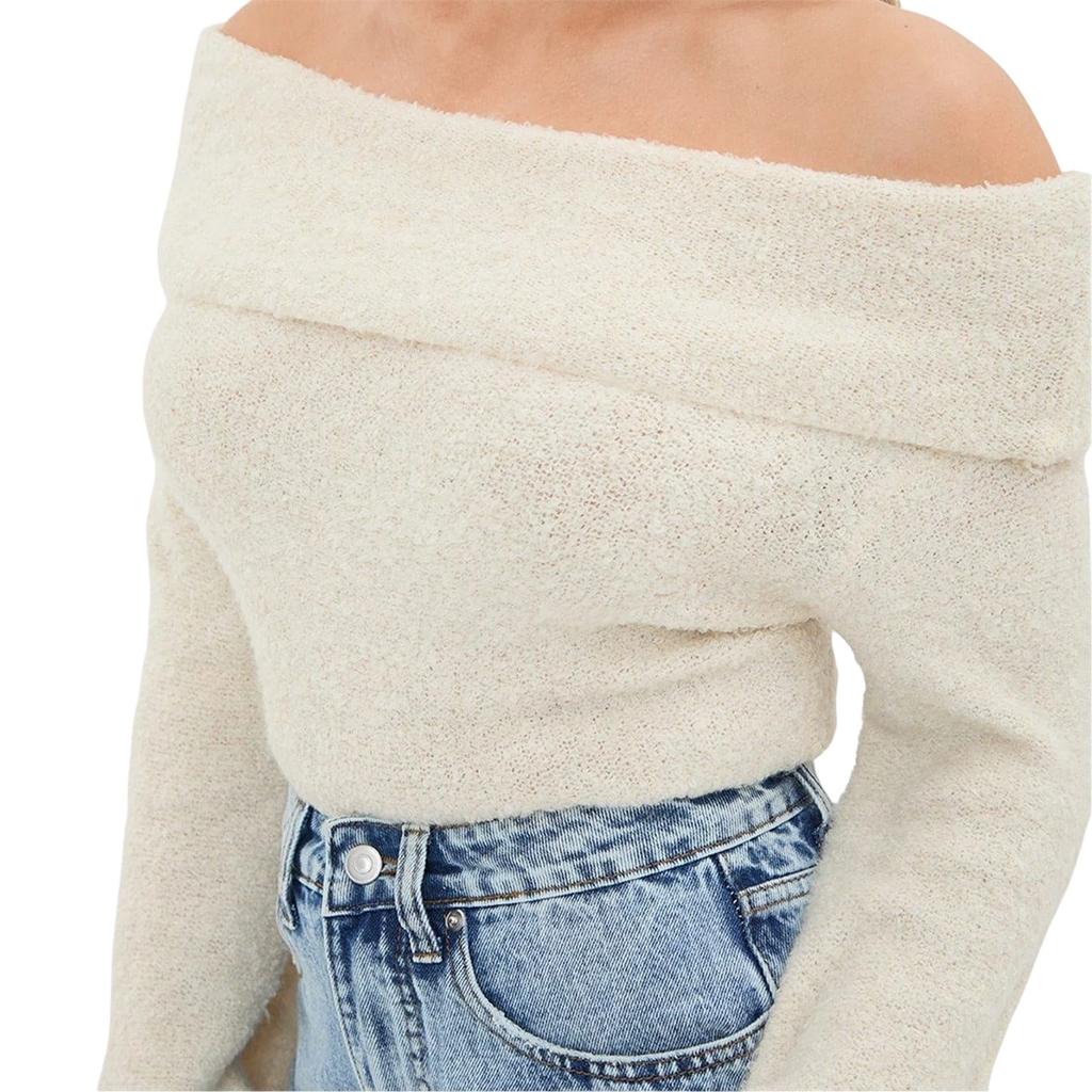I Saw It First Womens/Ladies Bouclé Bandeau Jumper