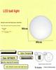 Solar LED Round Ball Light with Remote Control - Outdoor Waterproof Lawn & Street Light for Courtyard, Villa, Yard, Post Top.