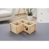 Abri pour petits rongeurs - Kerbl - Modèle 3 chambres - Beige - Toit amovible - Montage simple - KERBL