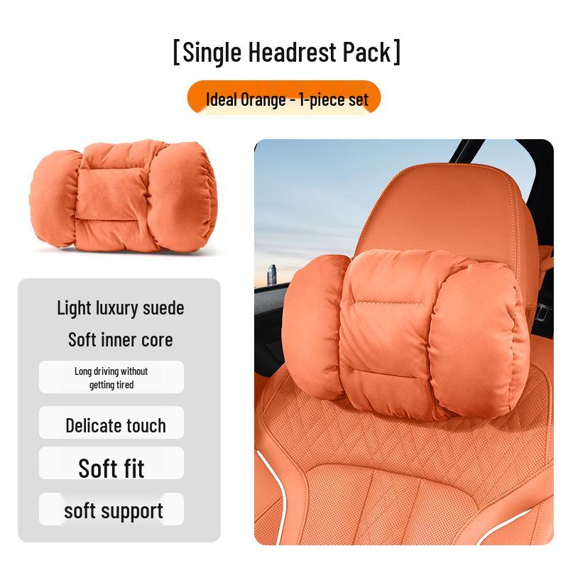 Winter Headrest & Lumbar Support Pillow for AITO M7/M9/M5 - Plush Lambswool Two-in-One Blanket