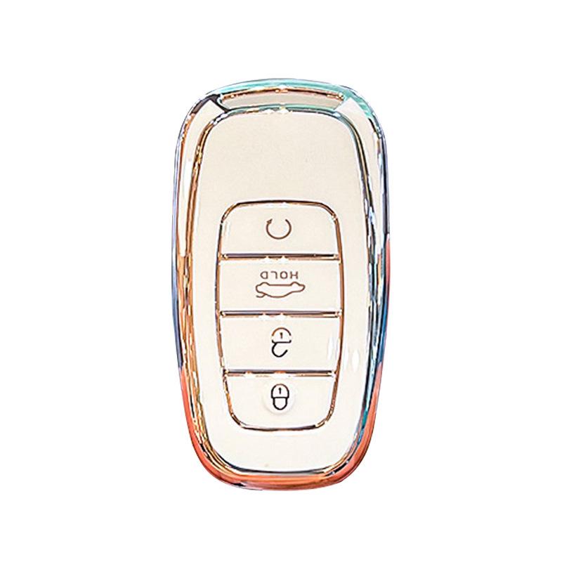 Premium Key Cover for Hongqi H5, HS5, H6, HS3, H9, HS6, EQM5, HS7 - Elegant Car Shell Buckle