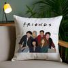 Classic F-Friends Tv Show Cushion Cover Soft Short Plush Double-Sided Printing Home Decor Machine Washable Pillow Case Gift