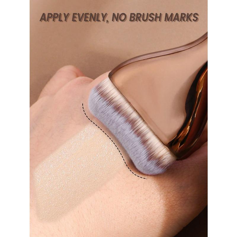 1 Stück weiche Reise-Kosmetikbürste Professionelle Make-up-Bürste Foundation-Bürste Gesichts-Bürste Puder-Bürste Detailbürste für flüssiges Make-up Bürste
