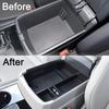 Car Armrest Center Storage Box Container Glove Organizer Case 2018 2019 2020 2021 2022 2023 Accessories For Volkswagen VW Atlas