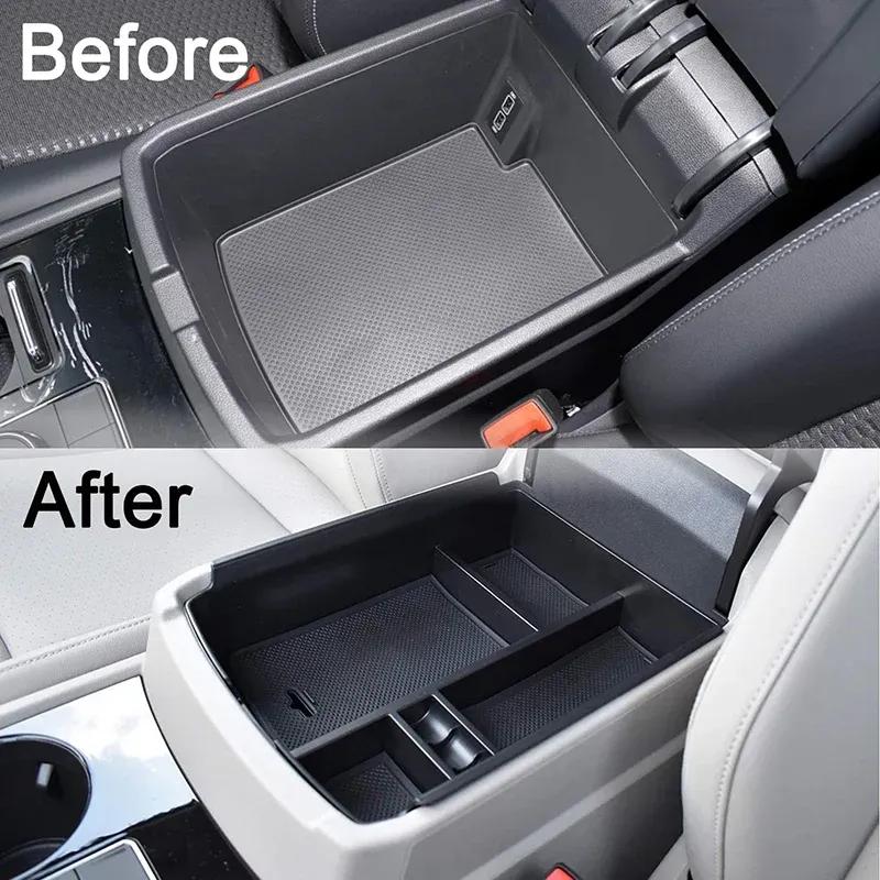 Car Armrest Center Storage Box Container Glove Organizer Case 2018 2019 2020 2021 2022 2023 Accessories For Volkswagen VW Atlas