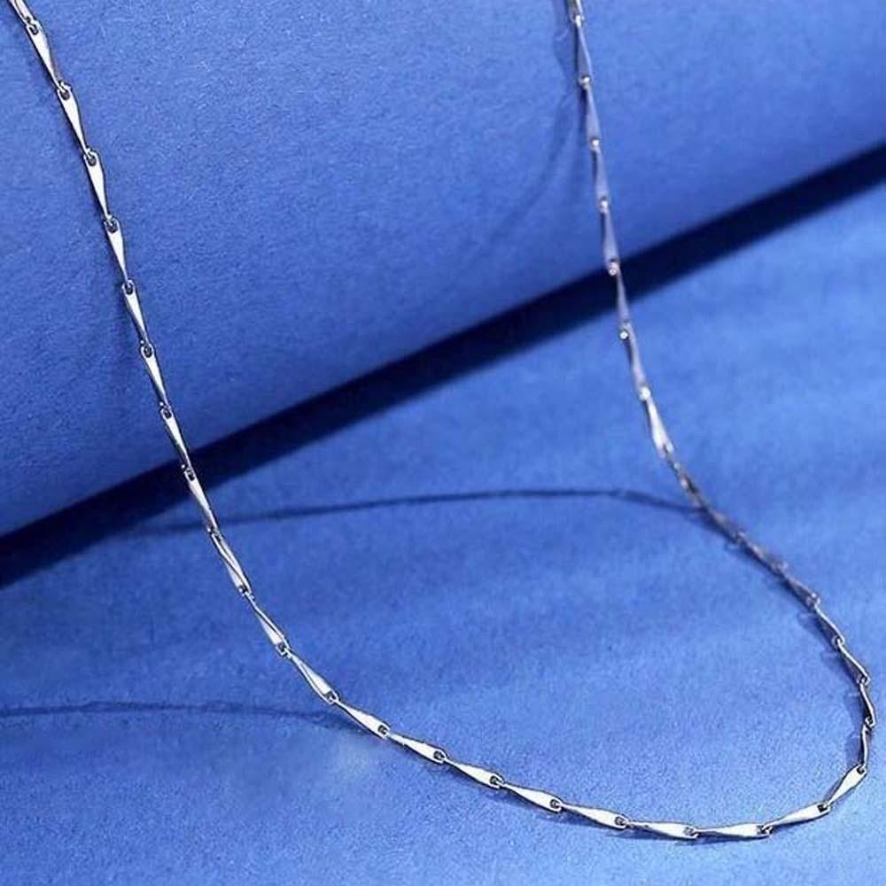 Collier Argent 925 Argent Empilé Luxe Chaîne Clavicule Élégant Paillettes Collier Ras du Cou Mariée