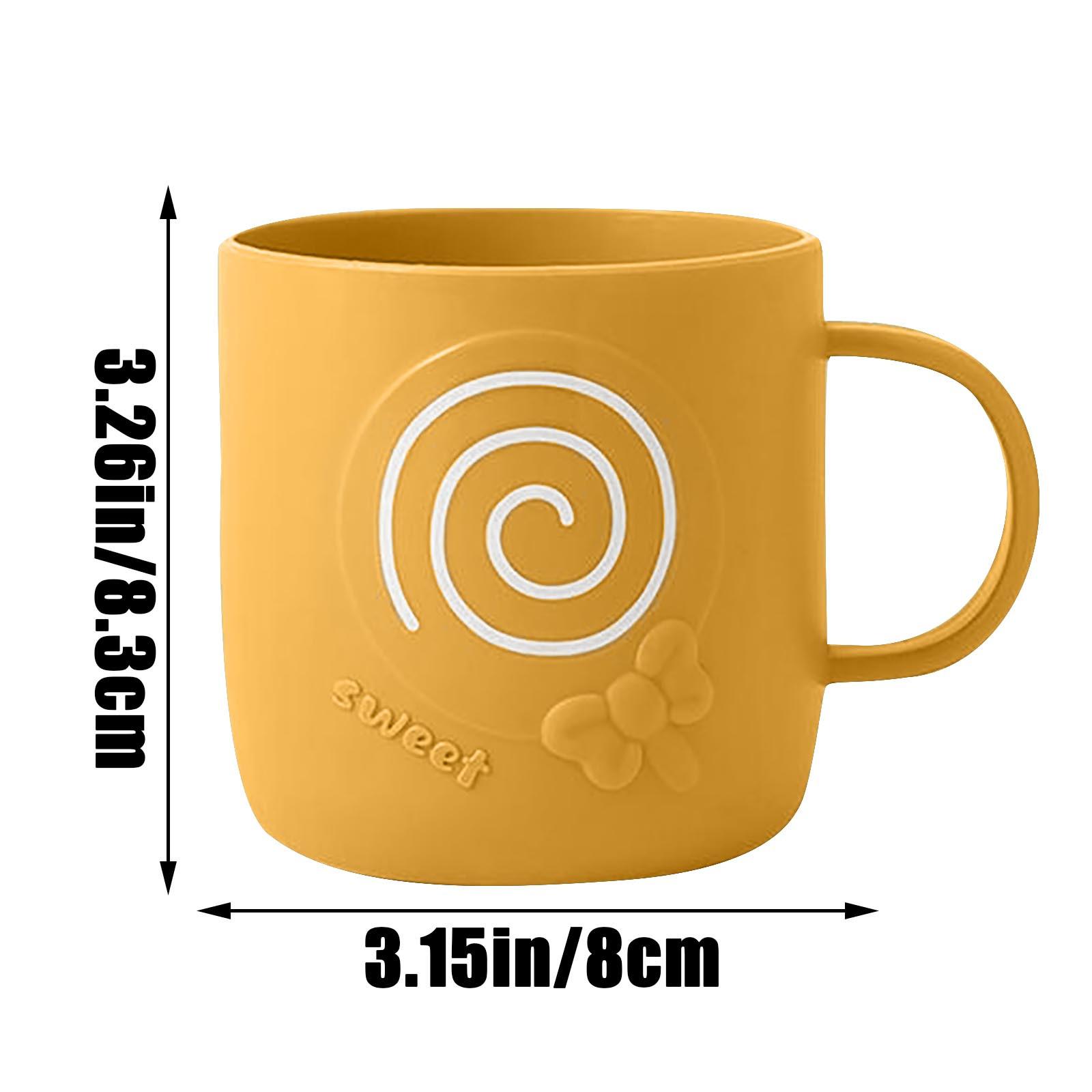 

Креативные бытовые пластиковые стаканы с ручками, толстая, ударопрочная бутылка жёлтый