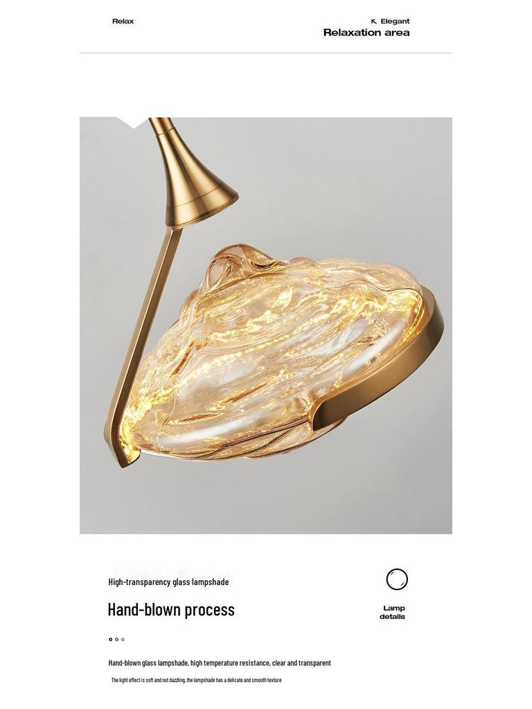 Minimalist Italian Glass Pendant Light for Home and Bars