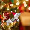 Decorative Christmas Dachshund Dog Pendant Small Dressed Dachshund Dog Pendant DIY   Window