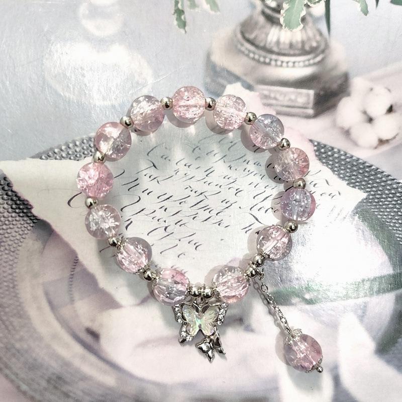 

Красочный кулон в виде орхидеи лотоса, браслет из бусин для женщин: Летние украшения дружбы