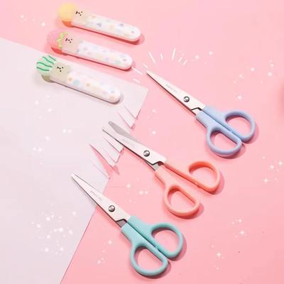 1pc Creative Scissors Stationery Cute Cartoon Bear Scrapbook Scissors Lovely Kawaii Student Stationery Scissors Back To School