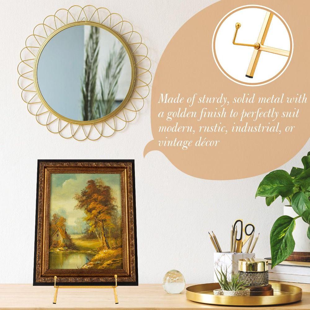 Elegant Easel Stand Metal Wedding Photo Display Rack Table Top Easel Stand  for Wedding Sign