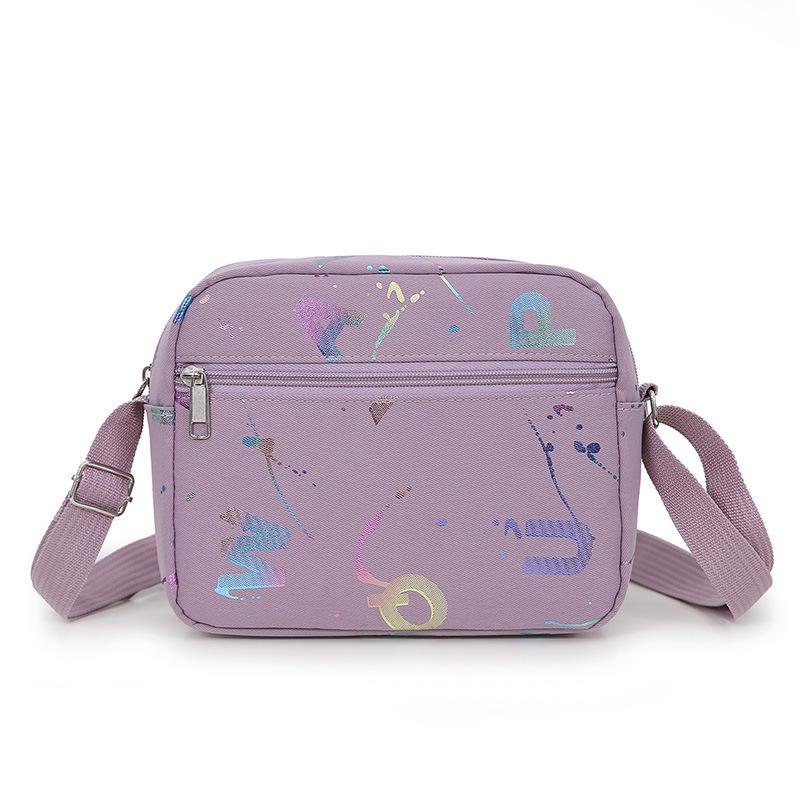 new go out shoulder bag female letter printing commuter mother bag versatile casual simple square bag