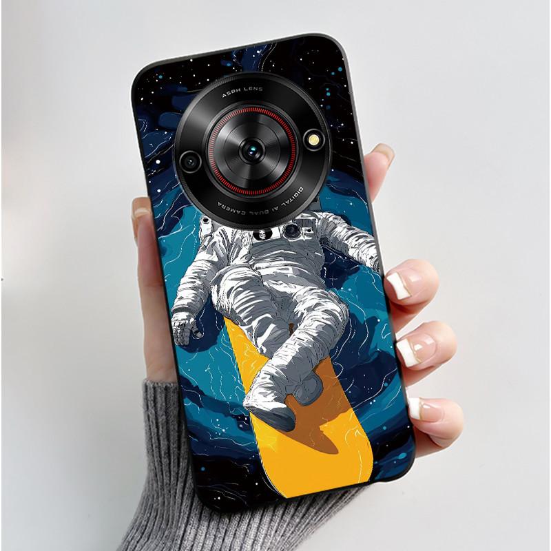 Phone Casing For ZTE Blade A75 5G Z2357N Nubia Focus 5G Case Luxury Dragon Cute Cool Boys Girls Black Soft TPU Back Shell Cover