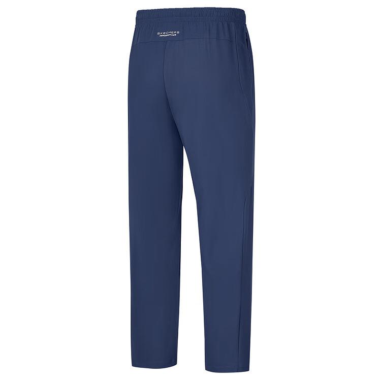 Skechers Godri Straight Leg Breathable Comfortable Casual Quick-Dry Knitted Sports Pants Men Bottoms Navy-Blue P225M103-02MZ