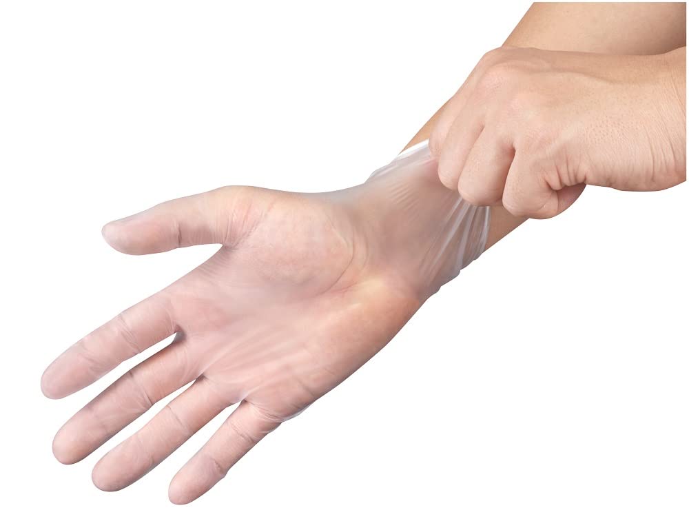 809 Vinyl Size 1 [Showaglove] 100-pack No. Gloves, L, box, Semi-transparent