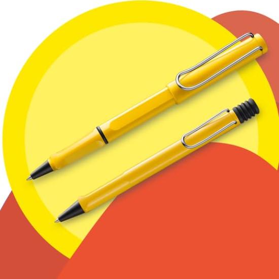 Lamy L18-EF Safari Yellow Fountain Pen with EF (Extra Fine) Nib, Dual-Use, Converter Sold Separately, Officially Imported