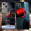 Boxing Gloves Phone Case for iPhone 16 15 14 13 12 Pro Max 11 Pro Max 7 8 Plus XS XR Shockproof Silicone Soft Shell Capas Bags