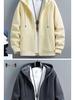 2024 Men's American Trend Hooded Cardigan Sweatshirt: Spring/Autumn Zip-Up Jacket for Couples