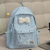 Cute Large Capacity Bow Backpack Ultra-light Nylon Girls Backpack Breathable Travel Bag
