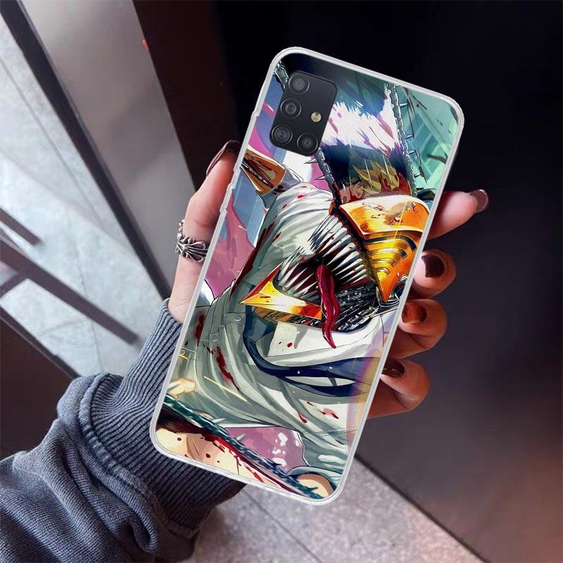 C-Chainsaw Mans Denji Phone Case For Samsung Galaxy A12 A52S A42 A32 A22 A51 A50 Note 20 Ultra 10 S10 Plus A71 A70 A31 A30 A10S