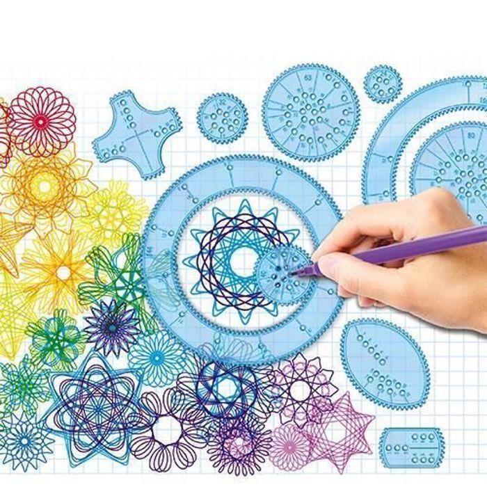 Spirograf - Spirograph Original: Spirograf Dítě 8 Let | Kreslicí Sada Dítě | Mandala Dítě | Spirograf Junior | 30 Kusů |