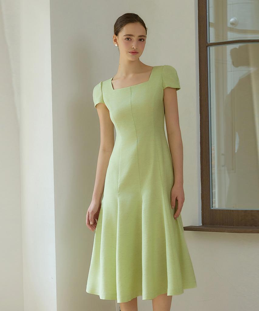 Julie And Kara 25Hs Collar 125 Terroir Line Lumiere Dress Green