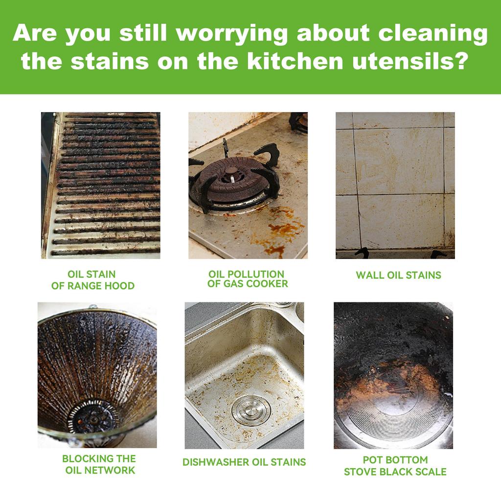 JUE-FISH Výkonný pěnový čistič na odstraňování skvrn Multifunkční pěnový čistič do kuchyně Čistič mastnoty Čistič olejových skvrn Čisticí prostředek pro domácnost 60 ml