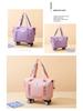 Extra-Large Expandable Travel Duffel with Wheels: Wet/Dry Separation, Lightweight & Practical for Prenatal Storage & Business Trips.