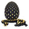 3D Printed Dragon Egg Figurine Movable Joints Luminous Loong Figure Fidget Toy Dragon Egg with Articulated Dragon Inside Decoration Ornament