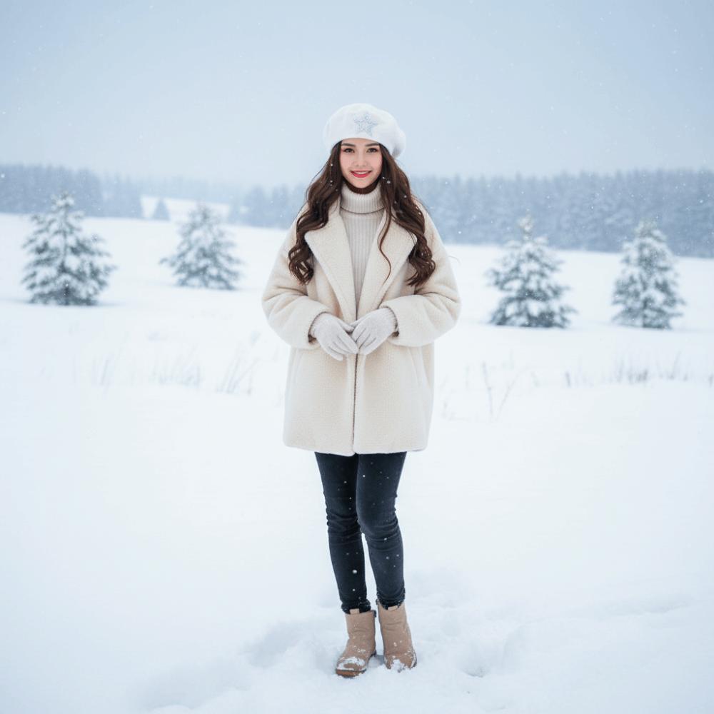 Retro Warm Painter's Hat Artist Style Winter All-match Hat  Spring Autumn Winter