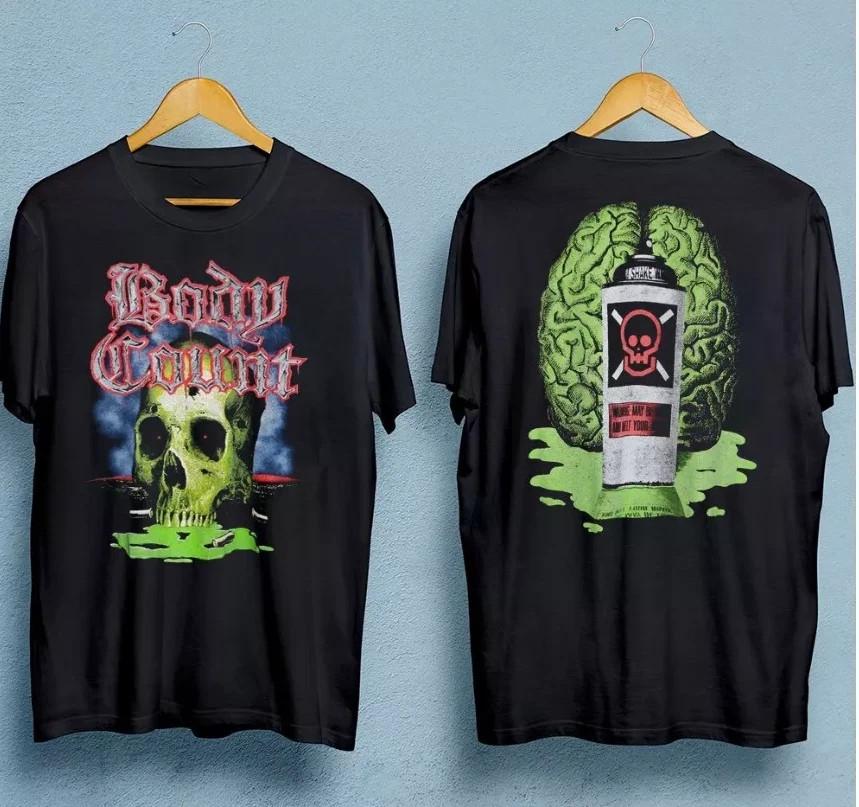 Body Count 1993 Tour T-Shirt 2 Sided Black Unisex Band Graphic Tee S-5XL Unisex T-Shirt XXXL