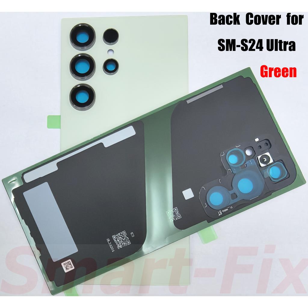 (New)O-E-M Back Lid Battery Cover Case for SM-S24 Ultra 24ULTRA S24U 5G Glass Battery Door Back Glass Rear Housing Rear Cover