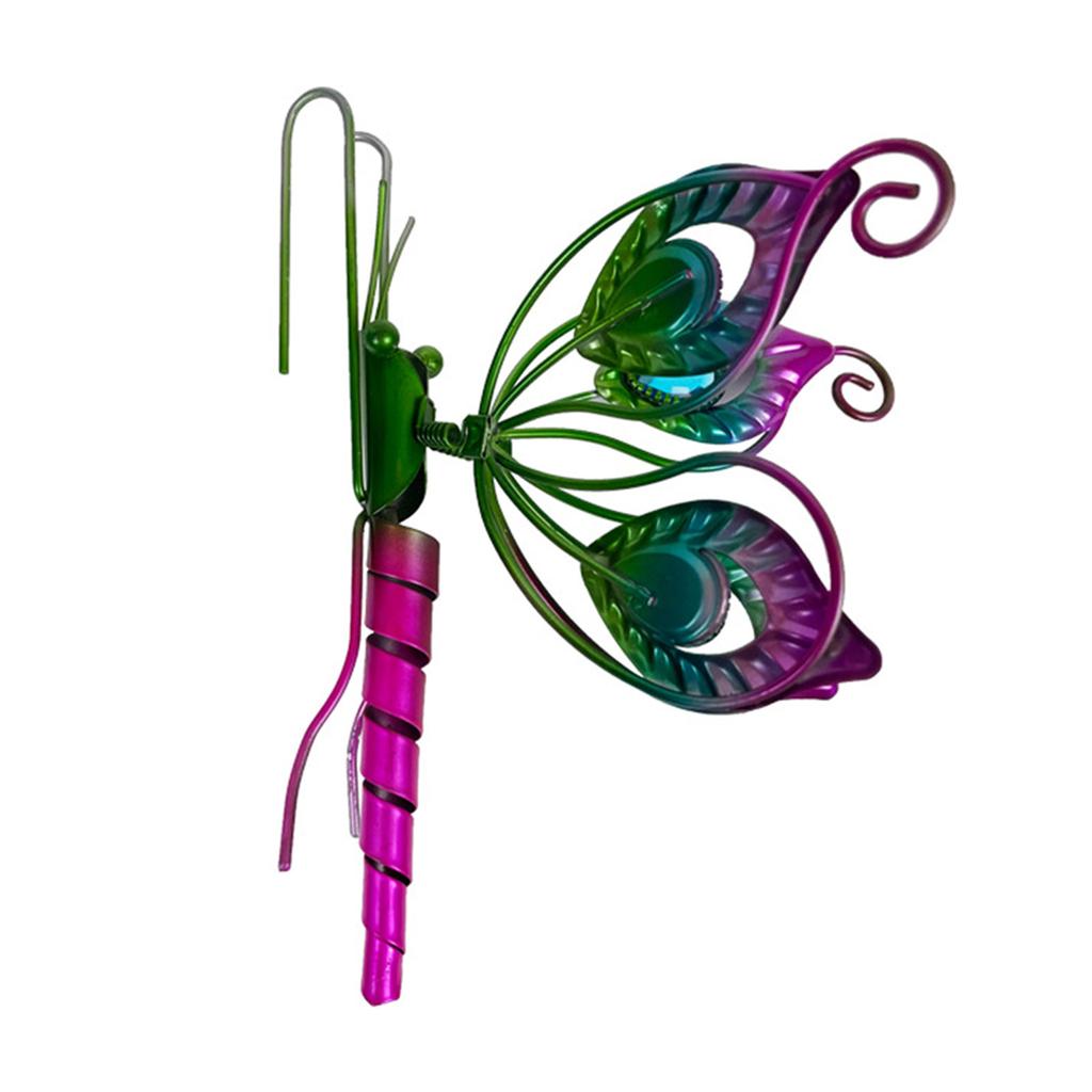 Metall Schmetterling Außendeko 3D Metall Bunte Hängende Schmetterlinge für Außen Innen Garten Hof Zaun Dekorationen