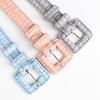 New Sweet and Light Luxury Japanese and Korean Women's Belts Fashion Decorative Belts for Women Stone Pattern Buckle Belts for Women