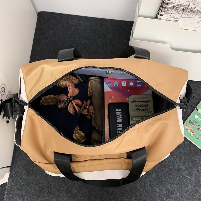 Cestovní taška na krátké vzdálenosti Velkokapacitní obchodní kabelka crossbody Fitness taška Sportovní taška se samostatnou suchou a mokrou přihrádkou Taška na jógu