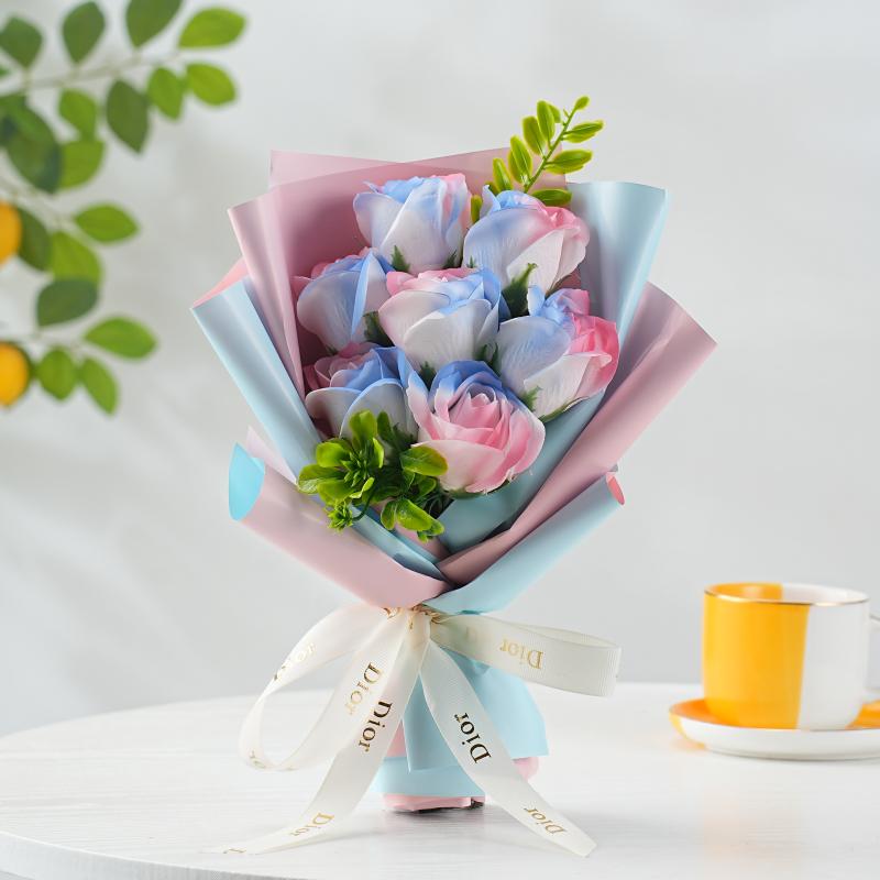 Scented Soap Rose Bouquet: Perfect Gift for Mother's Day, Valentine's, Birthdays - Ideal for Girlfriends, Moms, Besties, Teachers.