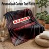 Coperta in Flanella Personalizzata CLAAS Stampa il Tuo Nome Testo Morbida Calda Coperta Regalo di Festa