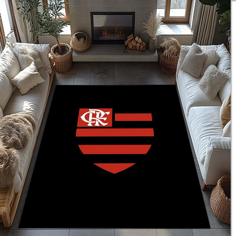 Flamengo - Printed Flannel Area Rug Non Slip Soft Polyester Floor Carpet Indoor Decor Mat for Bedroom Living Room Sofa
