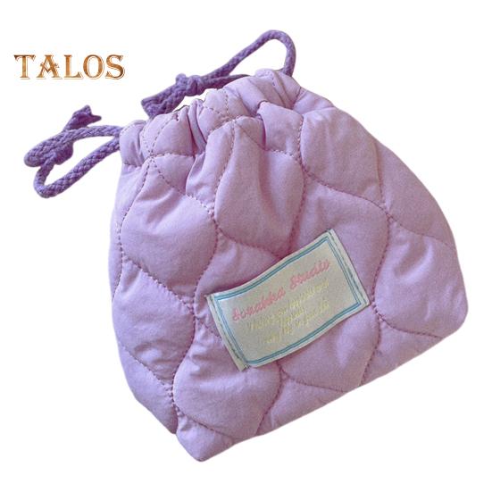 

Сумка для хранения на шнурке, портативная женская сумка для салфеток и прокладок, многофункциональный дорожный органайзер, небольшой кошелек для монет светло-фиолетовый