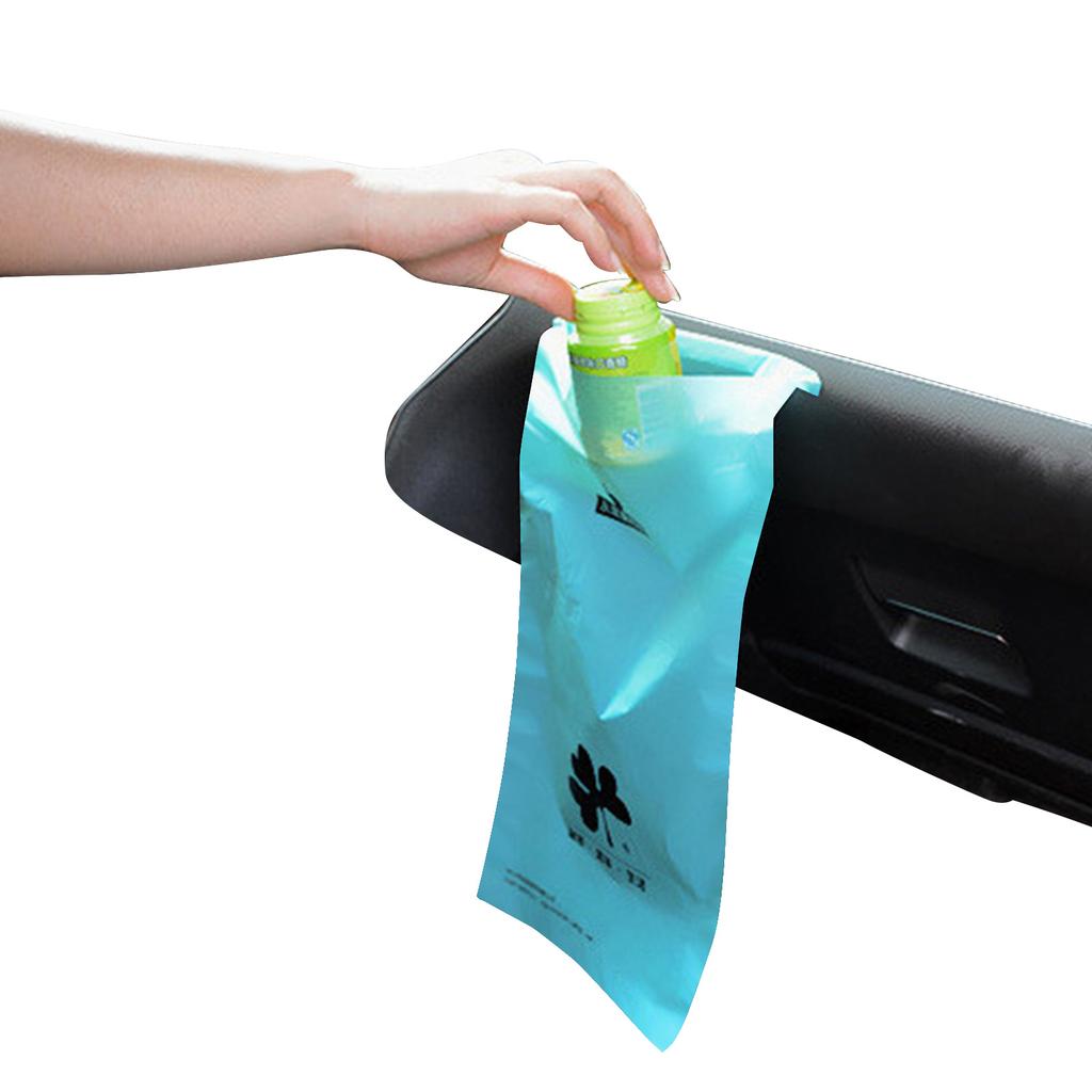 50 stücke Auto Klebrige Müllsäcke Auslaufsichere Kotzbeutel Einweg Tragbare Fahrzeug Rücksitz Kopfstütze Wurf Abfall Müll