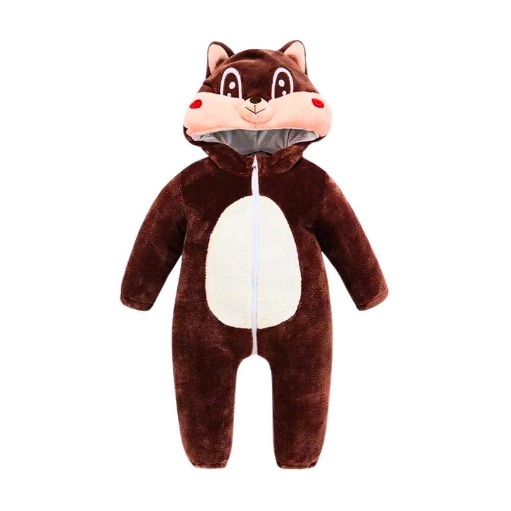 Piżama Onesie Kostium Przebranie Śpiochy Wiewiórka Niemowlę 120: 95-105 Cm