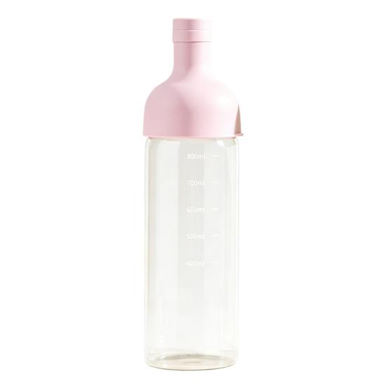 Glass Infuser Jar, Transparent Sealed Fruit Wine Making Bottle, 800ml Cold Brew Tea Pitcher with Leakproof Lid фиолетовый