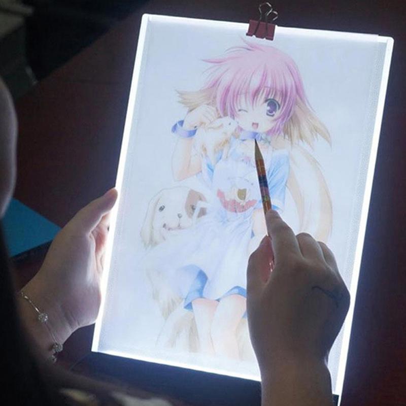 A5 Led Art Stencil Board Light Box Usb Tracing Drawing Table Adjustable Pad